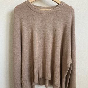 Madewell Tan Knit Long Sleeve Sweater XXL